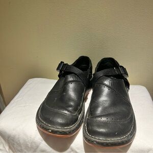 Chaco Black Flats with Orange Soles